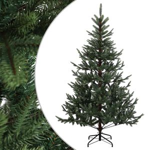 vidaXL Dirbtinė Sulankstoma Kalėdų Eglutė 120 cm PVC ir metalas Žalia