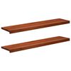 vidaXL Laiptų pakopos 2 vnt. 120 x 25 x 2 cm Ruda Kietas bukas medis
