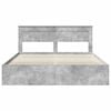 vidaXL Lovos rėmas Betoninė 200 x 200 cm Kietos pu&scaron;ies mediena
