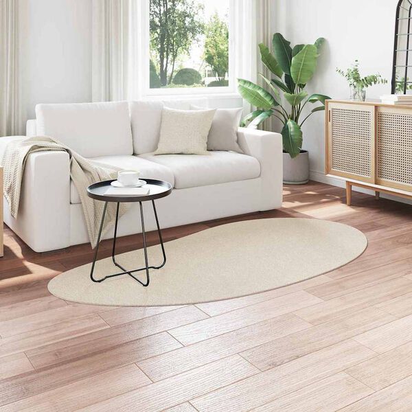 vidaXL Zoninės kiliminės dangos HUARTE Smėlio 100 x 200 cm Poliesteris