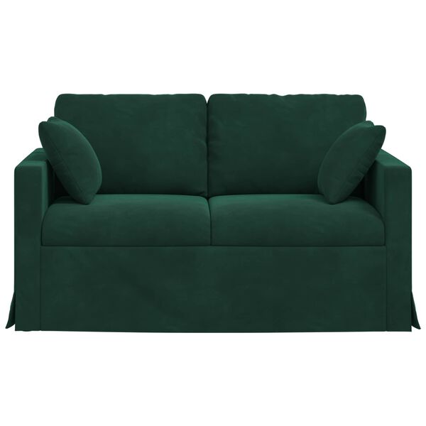 vidaXL Sofa Tamsiai žalia Bendri matmenys: 138 x 78 cm (P X G x A)