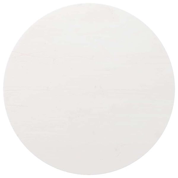 vidaXL Stalvir&scaron;is, baltas, skersmuo 80x2,5cm, pu&scaron;ies medienos masyvas