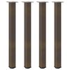 vidaXL Baro stalo kojos, 4 vnt., natūralus plienas, 100&ndash;102 cm, plienas