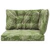 vidaXL Lauko sofa pagalvėlė 3 pcs Lapų dizainas Poliesteris