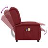 vidaXL Elektrinis masažinis krėslas, raudonojo vyno spalvos, audinys