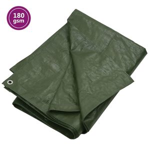 vidaXL Tentas, žalios spalvos, 2x3m, 180g/m&sup2;, HDPE
