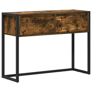 vidaXL Žurnalinis staliukas Dūminis ąžuolas 100 x 36 x 75 cm