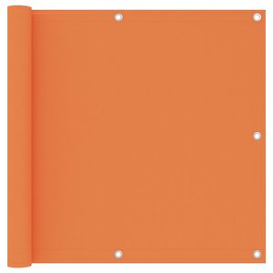 vidaXL Balkono pertvara, oranžinės spalvos, 90x400cm, oksfordo audinys