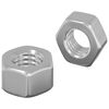 vidaXL Hex gilių rie&scaron;utai 2 pcs Sidabro m8 Metalas