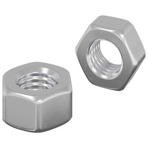 vidaXL Hex gilių rie&scaron;utai 2 pcs Sidabro m8 Metalas