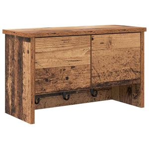 vidaXL Prikabinamas paltas su lentyna Senas medis 50 x 20 x 30 cm