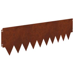 vidaXL Vejo kra&scaron;tas 10 vnt. 103 x 30 cm Plienas Rūdijanti