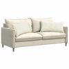 vidaXL Sofa Pagalvės 2 pcs Kreminė 80 x 40 cm Kordūrinis audinys