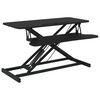 vidaXL Reguliuojamas darbastalis, 90x40x(13&ndash;50)cm, plienas ir mediena