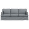 vidaXL Sofa &Scaron;viesiai pilka 201 x 80 x 85 cm audinys