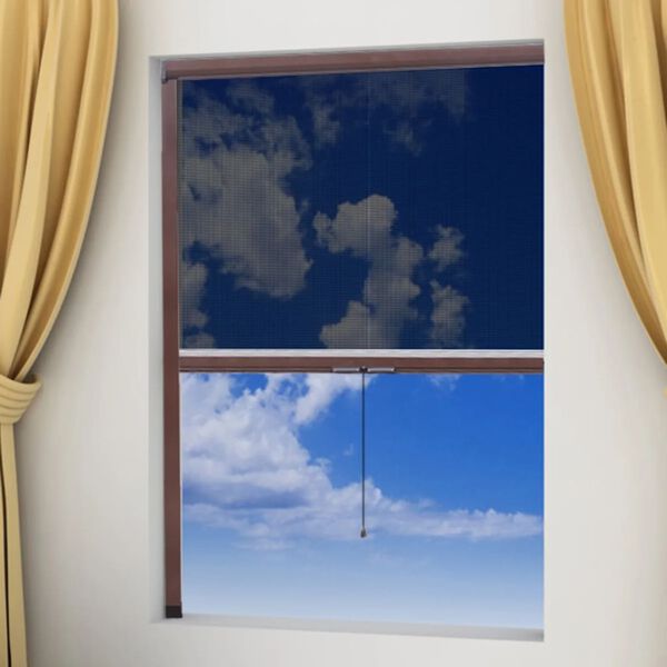 Rudas Susukamas į Ritinį Tinklelis nuo Vabzdžių Langams, 60 x 150 cm