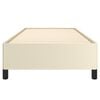 vidaXL Lovos rėmas, kreminis spalvos, 100x200cm, dirbtinė oda