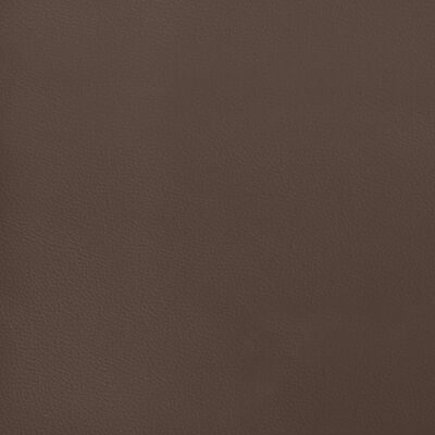 vidaXL Spyruoklinis čiužinys, rudas, 140x190x20 cm, dirbtinė oda