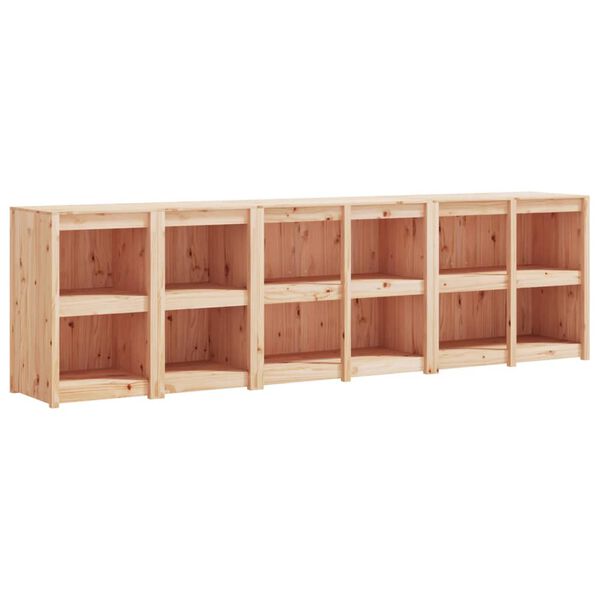 vidaXL Lauko virtuvės spintelės, 4vnt., pu&scaron;ies medienos masyvas