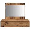 vidaXL Makiažo stalas su stalčių Ruda 83 x 40 x 70 cm Apdirbta mediena