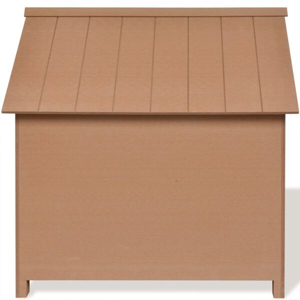vidaXL ruda WPC 73,5x68x74 cm &scaron;uns būda