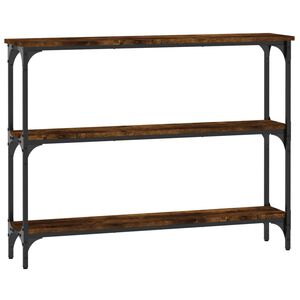 vidaXL Konsolinis staliukas, dūminio ąžuolo, 100x22,5x75cm, mediena