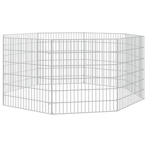 vidaXL Aptvaras gyvūnams, 8 segmentai, 54x60cm, galvanizuota geležis