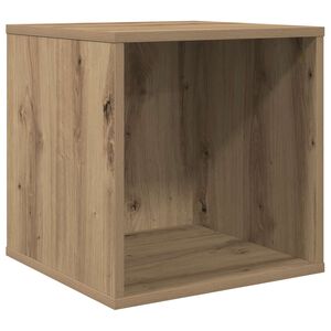 vidaXL Vinilo albumų dėžė Artisano ąžuolo 37 x 36,5 x 38 cm