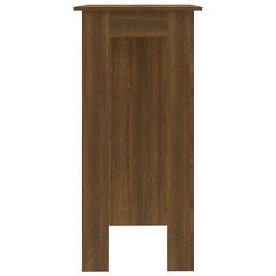 vidaXL Baro stalas su lentyna, rudas ąžuolo, 102x50x103,5cm, MDP