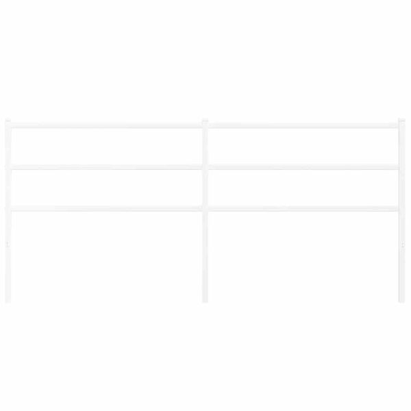 vidaXL Metalinis pakaitinis galvūgalis, baltos spalvos, 200cm