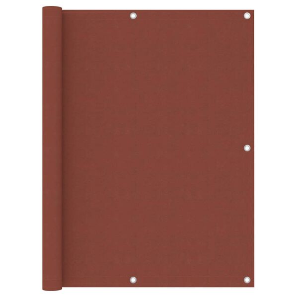 vidaXL Balkono pertvara, terakota spalvos, 120x400cm, oksfordo audinys