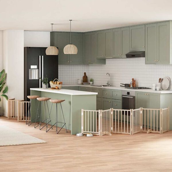 vidaXL Varteliai &scaron;unims su durimis, 12 segmentų, 600cm, tuopa