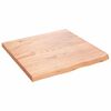 vidaXL Stalvir&scaron;is, &scaron;viesiai rudas, 60x60x(2-4) cm, medienos masyvas