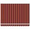 vidaXL Pavėsinė oranžinė ir ruda 3,5 x 2,5 m Poliesteris ir metalas