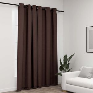 vidaXL Naktinė užuolaida su kilputėmis, taupe spalvos, 290x245cm