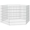 vidaXL Aptvaras gyvūnams, 6 segmentai, 54x60cm, galvanizuota geležis