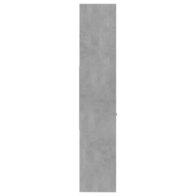 vidaXL Spintelė knygoms, betono pilkos spalvos, 60x35x180cm, MDP