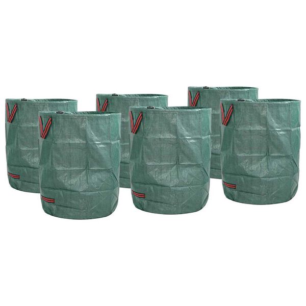 vidaXL Sodo atliekų mai&scaron;ai 12 pcs Žalia 66 x 66 x 83,5 cm