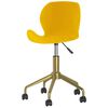 335036 vidaXL Swivel Dining Chairs 2 pcs Mustard Yellow Velvet