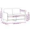 vidaXL Dvivietė sofa, &scaron;viesiai pilkos spalvos, 120cm, aksomas