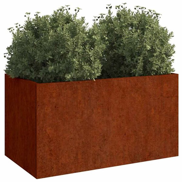 vidaXL Lovelis, 62x40x39cm, Corten plienas