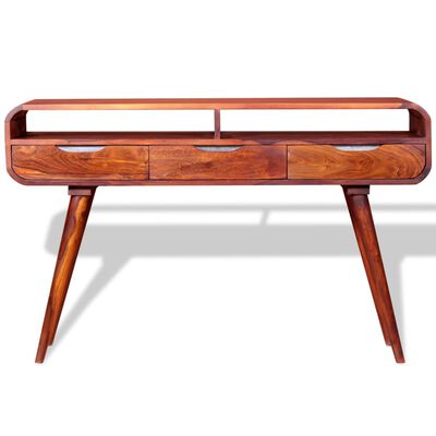 vidaXL Konsolinis staliukas, rausv. dalbergijos mediena, 120x30x75cm