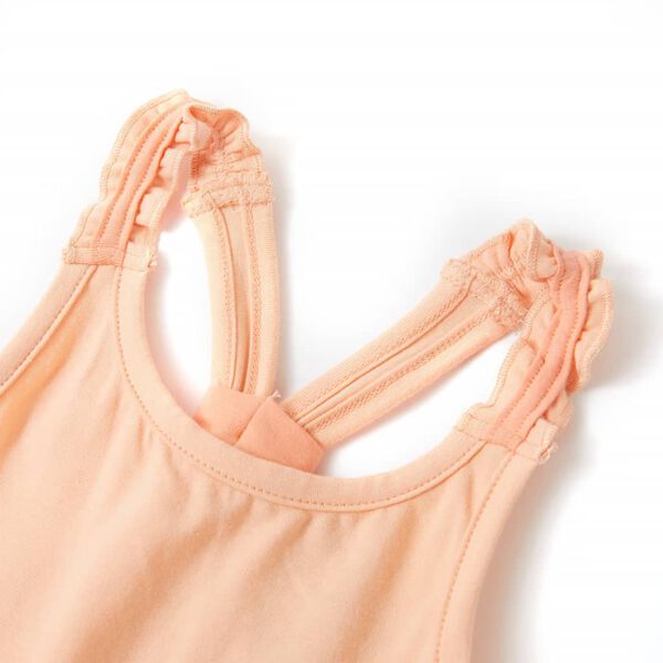 Vaikiški marškinėliai be rankovių, šviesiai oranžiniai, 92 dydžio