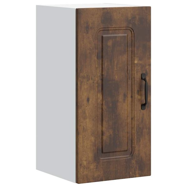 vidaXL Sieninė virtuvės spintelė, Kalmar, dūminio ąžuolo, mediena