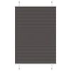 vidaXL Plisuota žaliuze juoda 100x100 cm audinio plotis 99,4 cm