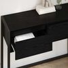 vidaXL Žurnalinis staliukas su stalčių Juodas ąžuolas 100 x 36 x 75 cm