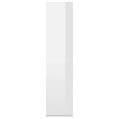 vidaXL Knygų/šoninė spintelė, balta, 66x30x130cm, apdirbta mediena