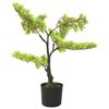 vidaXL Dirbtinis kiparisinis bonsai medelis su vazonu, 60cm, žalias