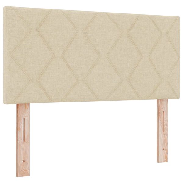 vidaXL Galvūgalis Kreminė 90 cm audinys