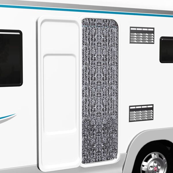 vidaXL Užuolaida nuo vabzdžių, ruda ir kreminė, 56x185 cm, &scaron;enilis